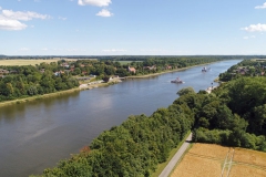 Blick über den Nord-Ostsee-Kanal